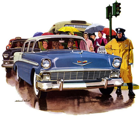 El Chevrolet 1956 es un auto que tuvo el 