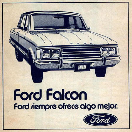 Publicidad Ford Falcon Argentina 1966 Publicidad Ford Falcon Argentina 1973