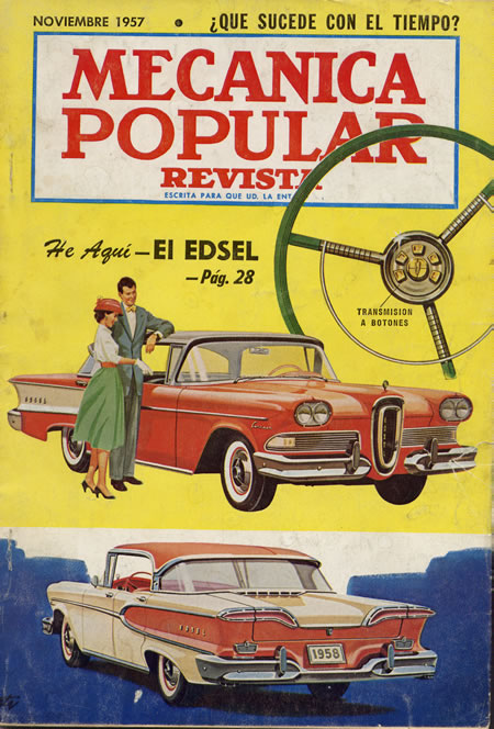 Portada Mecánica Popular Noviembre de 1957