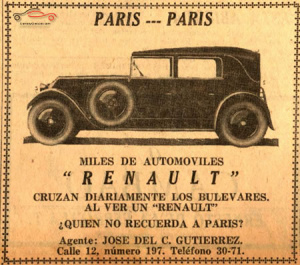 Publicidad Revista Mundo al Día 1927