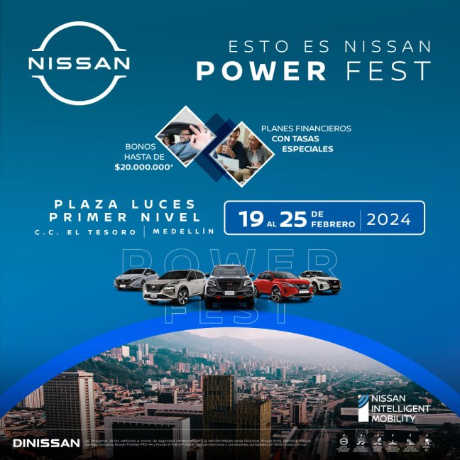 El show Nissan Power Fest llega ahora a la ciudad de  Medellín