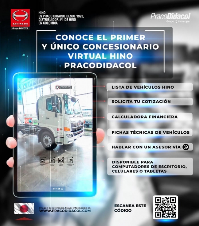 PracoDidacol lanza el primer concesionario virtual de Hino