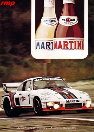 Publicidad de Martini &amp; Rossi en el mundo del motor