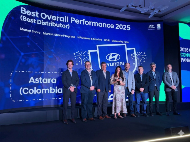 Hyundai Colombia recibe el reconocimiento “Best Overall Performance 2025”