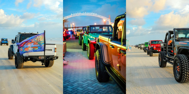 Los Jeep® 4x4 forman una caravana de 10 millas de extensión