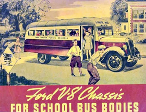 Publicidad autobuses urbanos y escolares 1935 – 1980 (Primera parte)