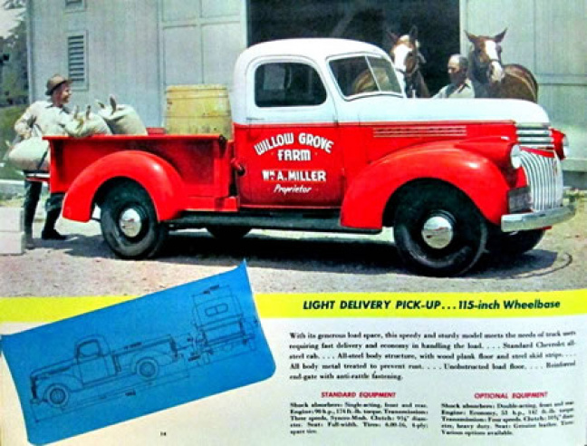 Camiones y pickups Chevrolet 1941 - 1946