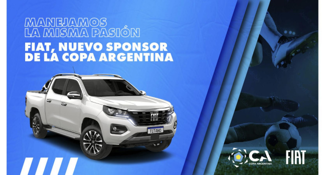 Fiat sponsor oficial de la Copa Argentina 2026